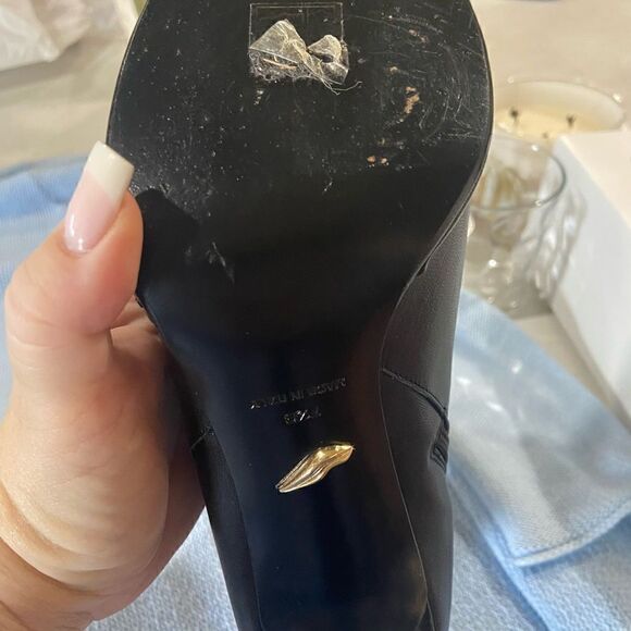 Diane VonFurstenberg ladies black leather boots size 7.5 - Picture 11 of 11